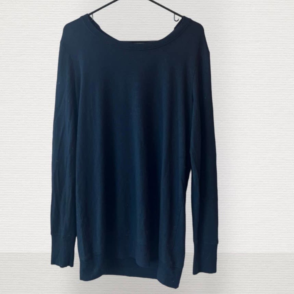Athleta Cross Back Black Sweater Size S